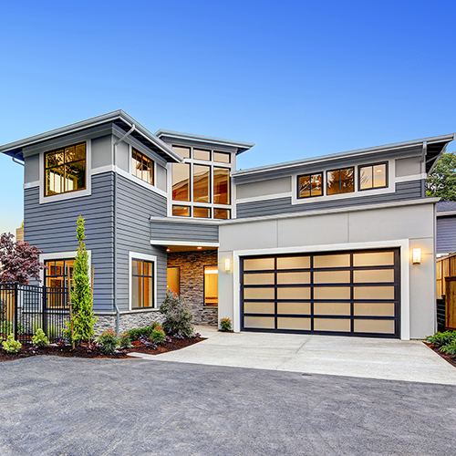 Modern craftsman style home exterior.